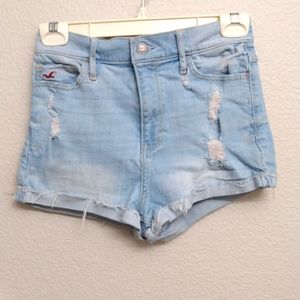 Hollister Distressed Jean Booty Shorts